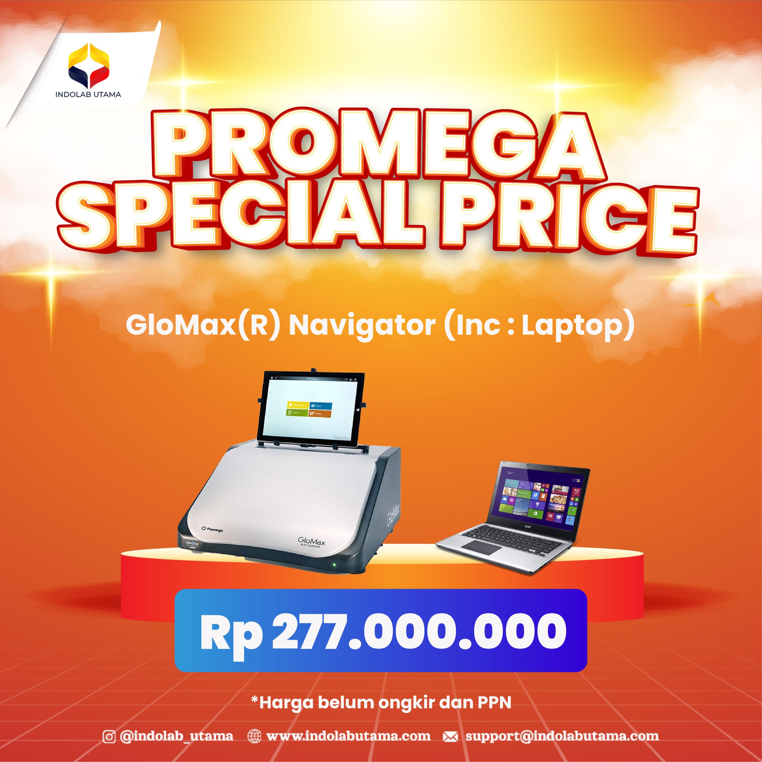 PROMO GloMax(R) Navigator Rp 277.000.000,-